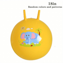 Bouncy Ball Sports Bouncy Ball With Handle Ages 2 6 18 Inch Party Favor With Handle School Team Home Ride & Bounce Random Pattern