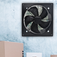 (18 Inches / 450mm - 4 Pole) Industrial Ventilation Extractor Metal Axial Exhaust Commercial Air Blower Fan