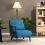 Casart Convertible Single Folding Sofa Bed Sleep Chair 6 Positions Adjustable Backrest 3