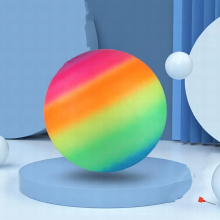 Playground Balls Kickballs 6 9 Inch Rainbow Playground Ball Set For Kids And Adults Dodgeball Kick Balls Handball For Indoor & Outdoor Schoolyard Game
