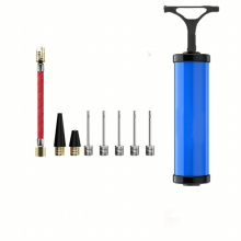 Portable Air Pump Ball Pump Inflator Kit With Needle Nozzle Extension Hose For Soccer Basketball Football Volleyball Water Polo Rugby Exercise Sports