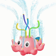 Kids Sprinkler Outdoor Toys For Kids 4 8 Years Boys Toddler Backyard Sprinkler Toys Octopus Garden Lawn Sprinkler Summer Fun Up To 10 Feet about 3 Met