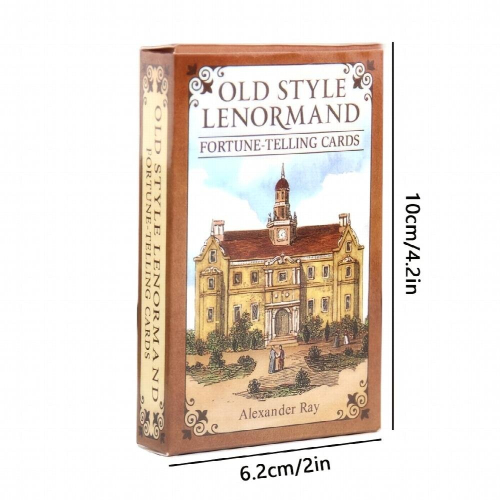 Vintage Lenormand τράπουλα ταρώ ένα μαντείο της τύχης μαντεία και επιτραπέζια παιχνίδια 2