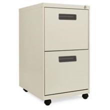 Two-Drawer Metal Pedestal File - Putty