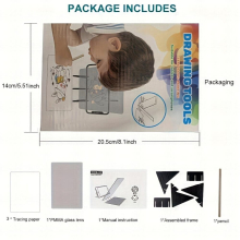 Optical Clear Drawing Board Portable Optical Tracing Board Image Drawing Board Tracing Drawing Projector Optical Painting Board Sketching Tool Artists