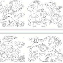 Kids Doodle Painting Roll Painting Paper Roll DIY Painting Painting Filling Develop Imagination Painting Tools Without Pen Uncolored Painting Roll Hal
