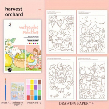Cartoon Watercolor Coloring Book Watercolor Graffiti Coloring Book Copy Painting Paper Comes With Pigment Filling Paper Note