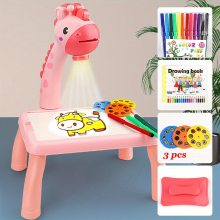 Childrens Deer Projection Drawing Board Painting Screen Machine Graffiti Painting Tool One Erasable 3 year old Toy For Toddlers And 2 year old Childr