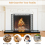 Costway 3-Panel Fireplace Screen Foldable Wrought Metal Iron Mesh Fire Spark Guard 2