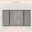 Costway 3-Panel Fireplace Screen Foldable Wrought Metal Iron Mesh Fire Spark Guard 3