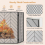 Costway 3-Panel Fireplace Screen Foldable Wrought Metal Iron Mesh Fire Spark Guard 6