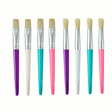 8pcs Paint Brushes For Kids Kids Paint Brushes Toddler Large Chubby Paint Brushes Round And Flat Preschool Paint Brushes For Washable Paint Acrylic Pa