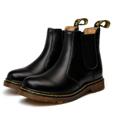 (Black, UK 6/EU 40) NEW MENS WOMENS CLASSIC CHELSEA BOOTS GENUINE LEATHER SHOES ANKLE BOOTIE SIZE