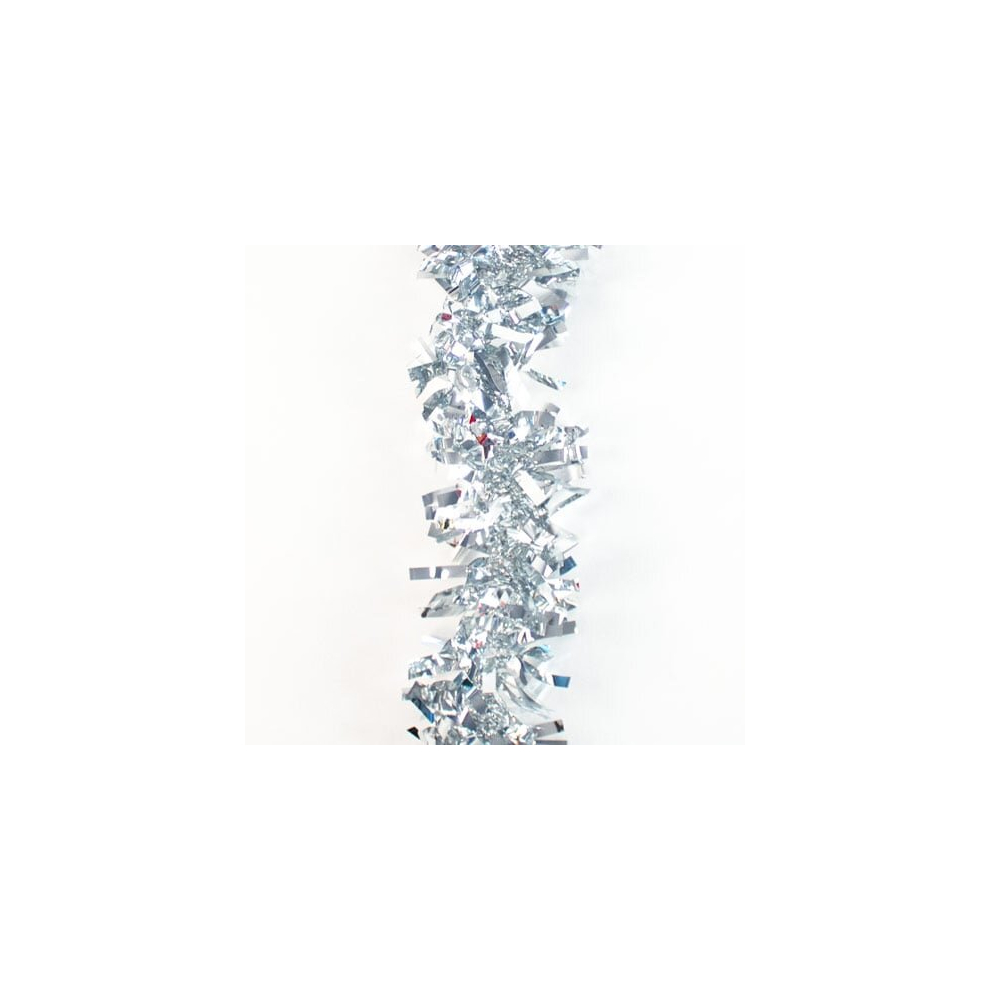 Silver Thick and Thin Christmas Tinsel 2m