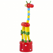 1pc Kids Intelligence Dancing Stand Giraffe Wooden Toy