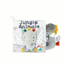Baby Educational Cloth Book Newborn Animal Cloth Book Childrens Early Learning Development Cognitive Reading Puzzle Book Montessori Toys