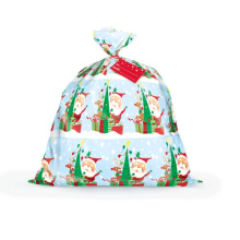 Colourful Santa Christmas Jumbo Plastic Gift Bag 111cm