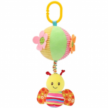 Drawstring Cloth Ball Soother Hand Grab Ball Plush Bed Bell Car Hanging Bed Pendant Toy
