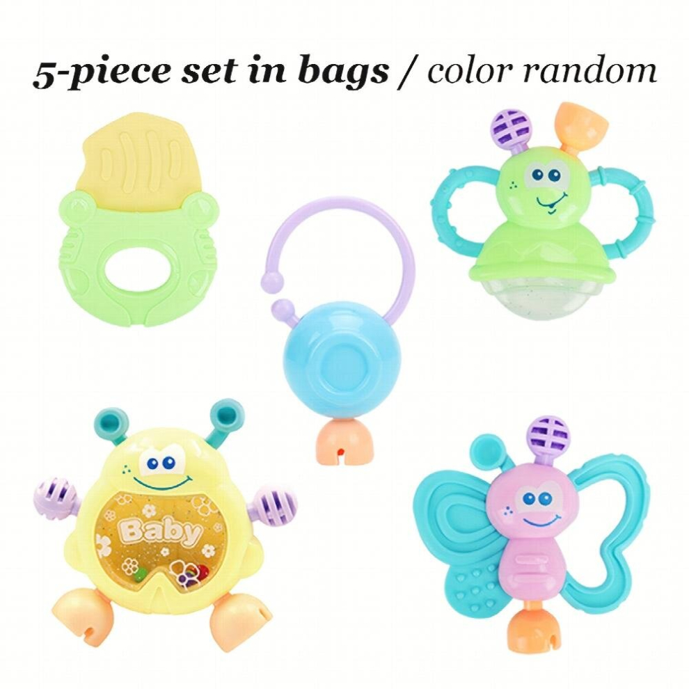 Baby Teething Chewer Baby Rattle Teether Toy Newborn Baby Can Chew Teeth Grab Hand Rattle
