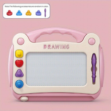 Drawing Board Toys Baby Girls 1 Years Old Learning Educational Drawing Set Puzzles Math Toys Magnetic Board Paint Christmas Halloween Thanksgiving Gif