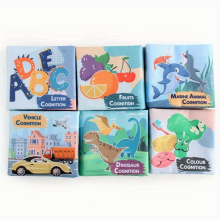 6 Books For Infants And Young Children Early Education Enlightenment Recognition Of Letters Fruits Sea Animals Dinosaurs Vehicles Cloth Books Toys