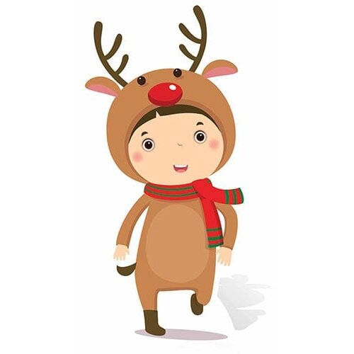 Christmas Reindeer Mini Cardboard Cutout - 92cm
