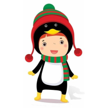 Christmas Penguin Mini Cardboard Cutout - 87cm