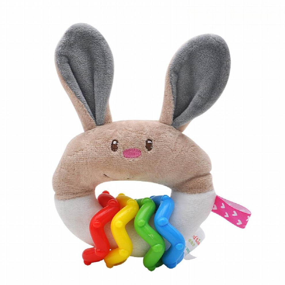 Newborn Baby Plush Toys Teether Hand Rattles Soothing Dolls