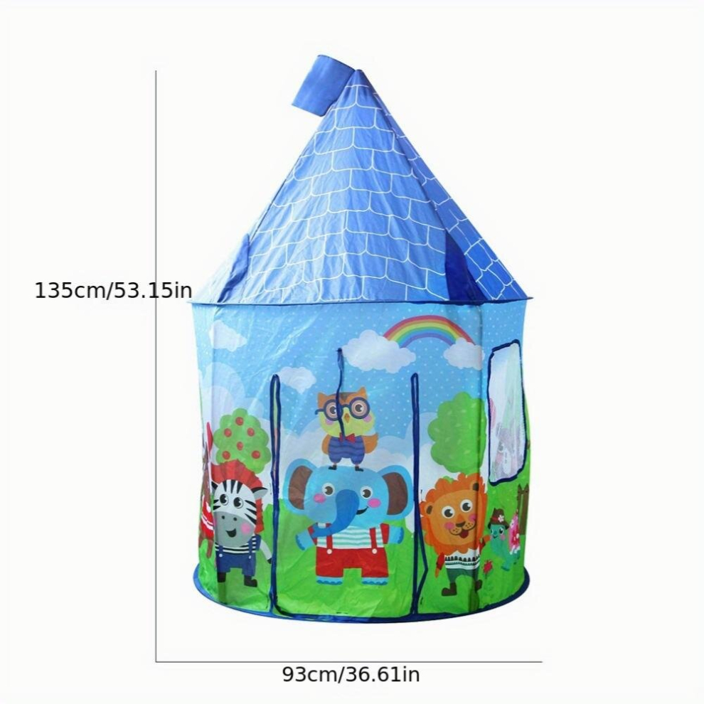 1pc Indoor Childrens Folding Tent For Baby Play House Animal Models Interactive Yurt Activity House-image-OPC-PCYF9BS-NEW