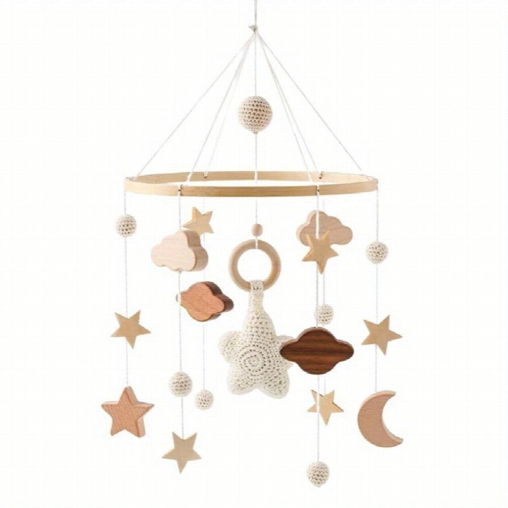 Baby Cloud Rattles Crib Mobiles Toys Bell Musical Box Newborn Bed Bell Toddler Rattles Carousel For Musical Toy Gift