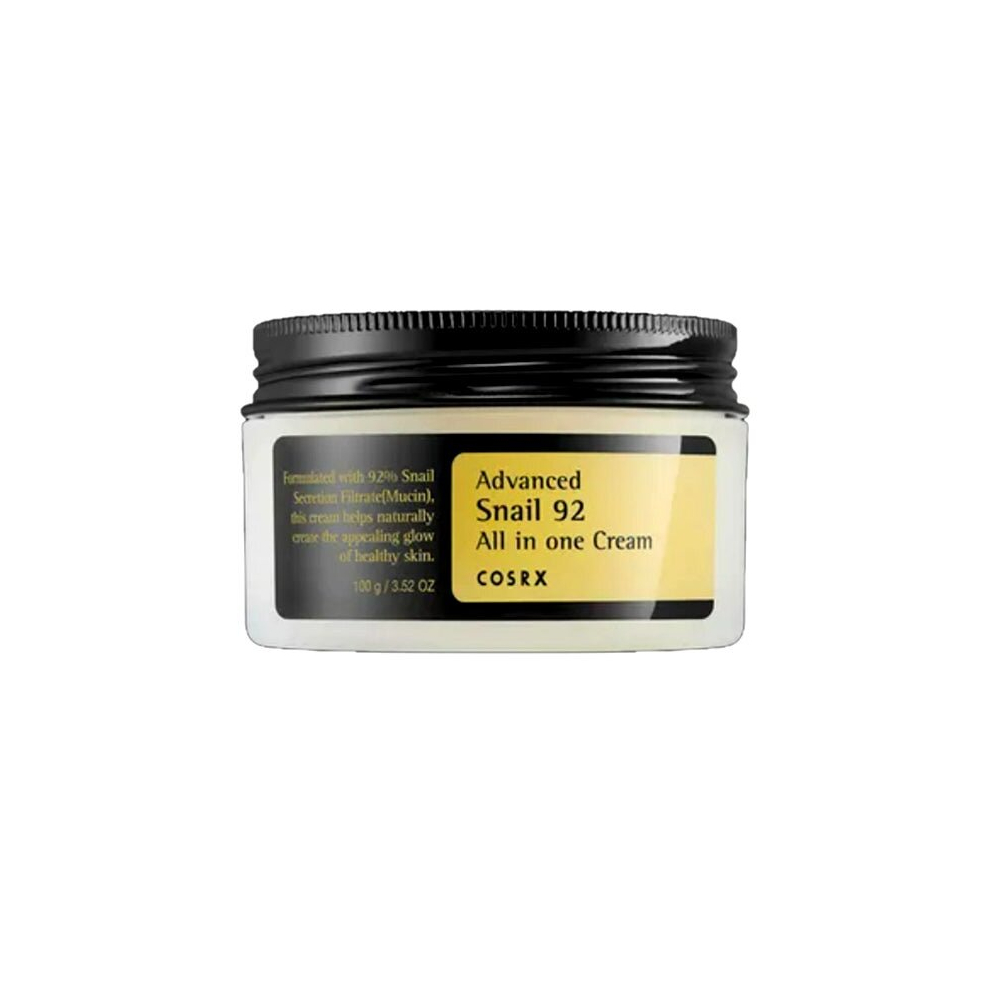 Cream Advanced Snail 92 All In One 100G - Multi-Benefit Korean Skincare Solution, Hydrating And Nourishing 92% Snail Mucin