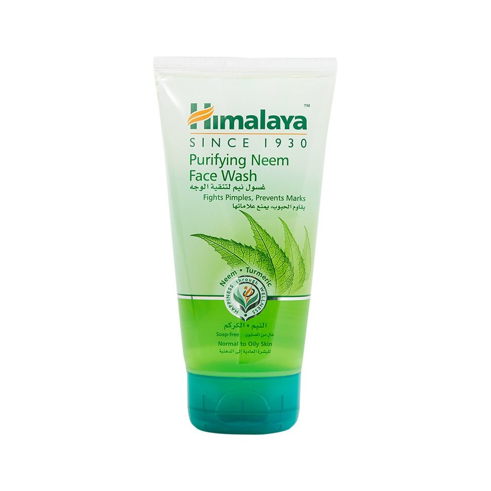 Himalaya Herbals Purifying Neem Face Wash Gel Natural Moisturising Facial Cleanser with Goodness of Neem and Turmeric SoapFree Herbal Formulation150ml