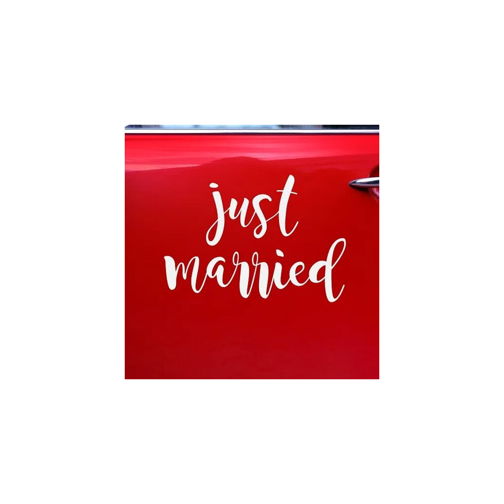 Just Married Wedding Car Sticker 5902230788626