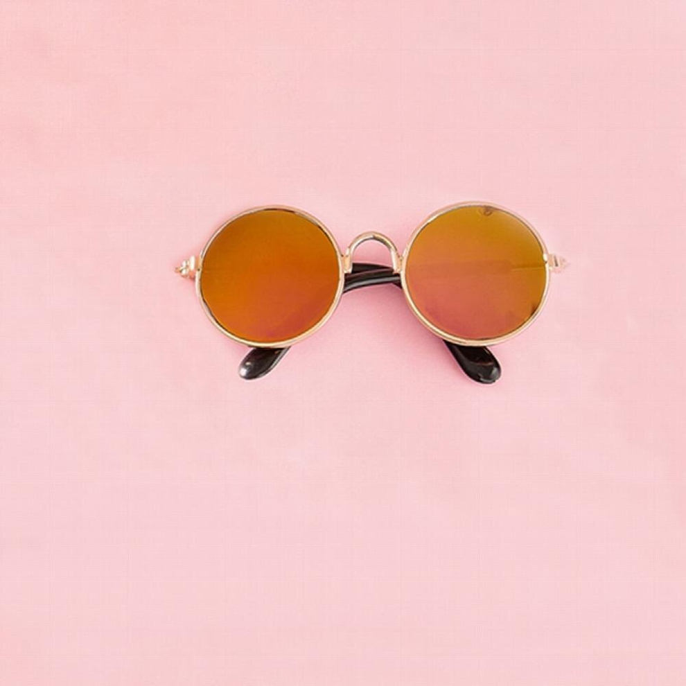 1pc Pet Round Sunglasses Cat Glasses For Kitten And Dog Pet Accessories