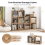 Costway Set of 2 Cube Storage Organizer Stackable Open Bookcase Display Rack Bookshelf 4