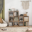 Costway Set of 2 Cube Storage Organizer Stackable Open Bookcase Display Rack Bookshelf 8