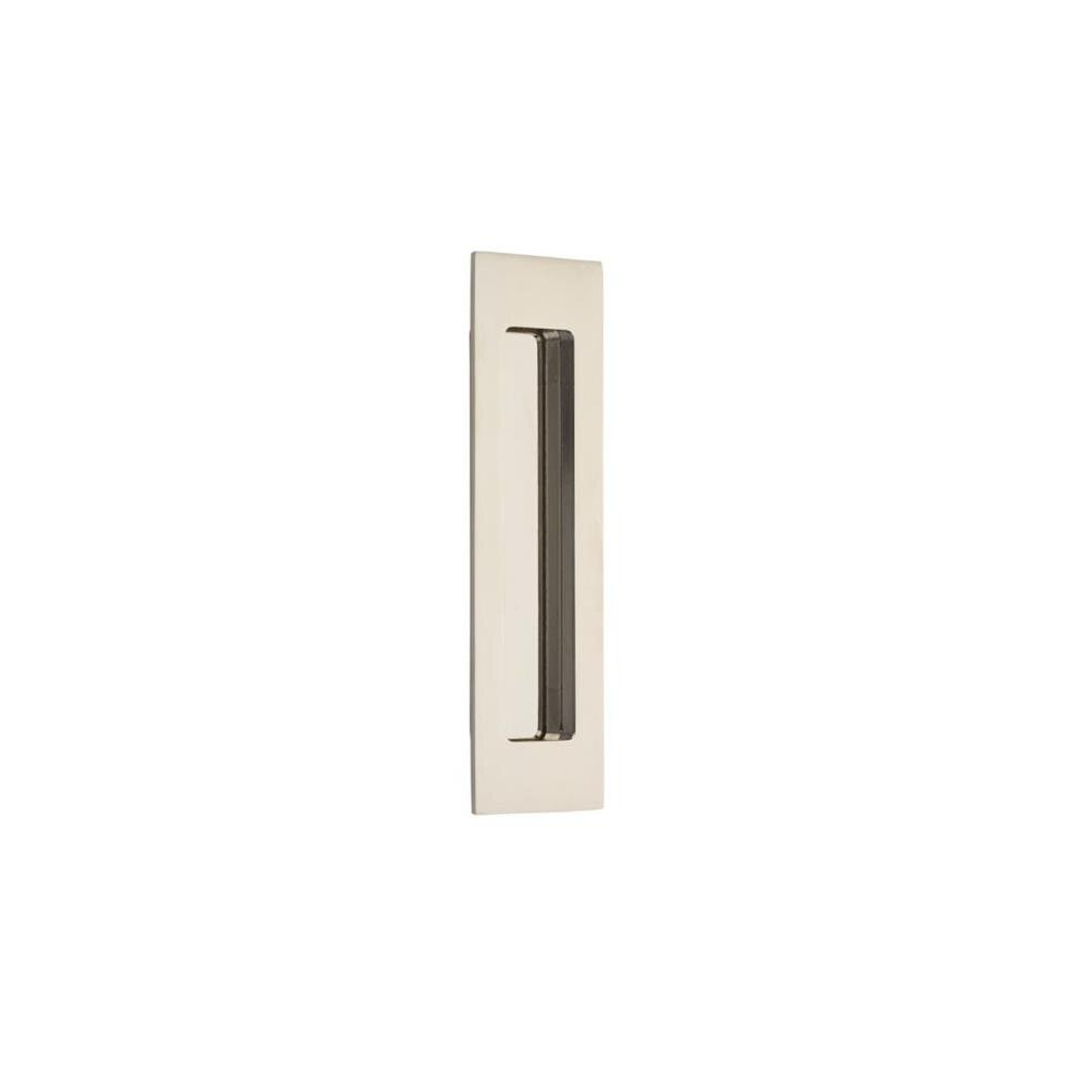 7 In. Modern Rectangular Flush Pull, Bright Nickel 714224993917