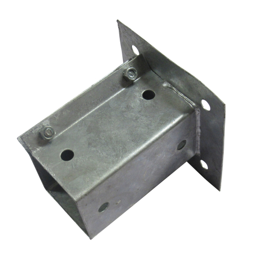 (3 Inch (75MM), Pack of 2) Galvanised Bolt Down Post Supports Bolt Grip 2