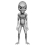 Grey Alien Star Mini Cardboard Cutout 90cm 1