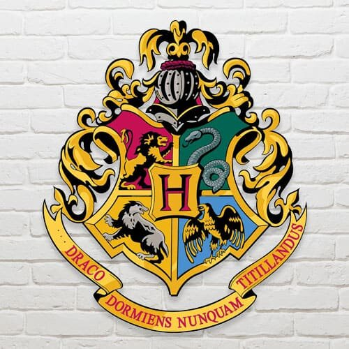 Harry Potter Wizarding World Hogwarts Crest Wall Art Cutout 61cm