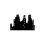 City Skyline Silhouette Cardboard Cutout 127cm 1