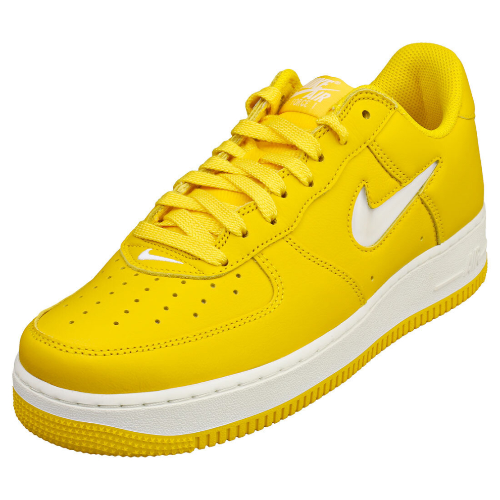 Nike Air Force 1 Low Retro Mens Fashion Trainers in Yellow White - 8 UK