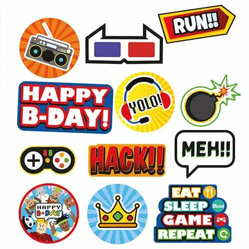 Party Town Mini Cutouts - Pack of 12