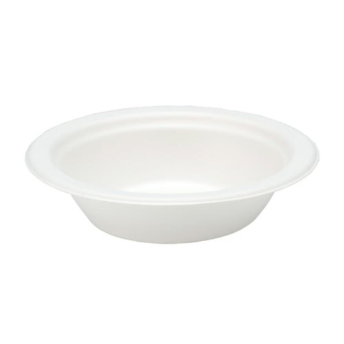 White Compostable Bagasse Bowls 18cm - Pack of 25