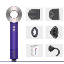 (Blue) (3M SuperSonic Set) 5in1 Hair Dryer Professional Salon Leafless Blower