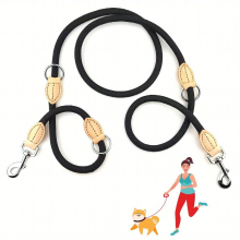 Durable Nylon Braided Dog Lead Adjustable Training Lead for Small and Medium Dogs Comfortable Grip and Improved Control