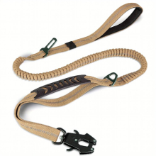 Shock Absorbing & Reflective Dog Leashes 4 6FT Tactical Bungee Leashes with Anti Pull Elastic Training 2 Mode Handles & 5 Colors for Medium & Large Do