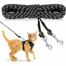 Lightweight Outdoor Cat Leash Extra Long and Thin for Garden Adventures