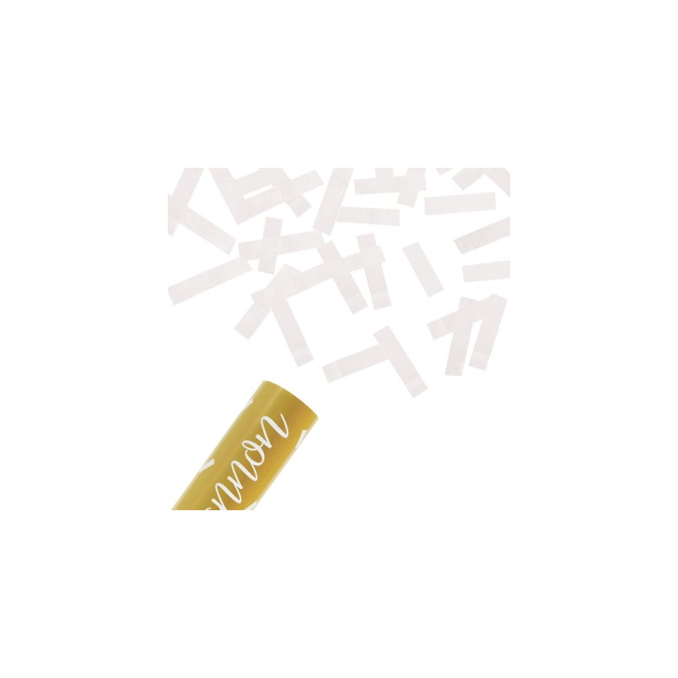 Wedding White Paper Confetti Cannon 30cm