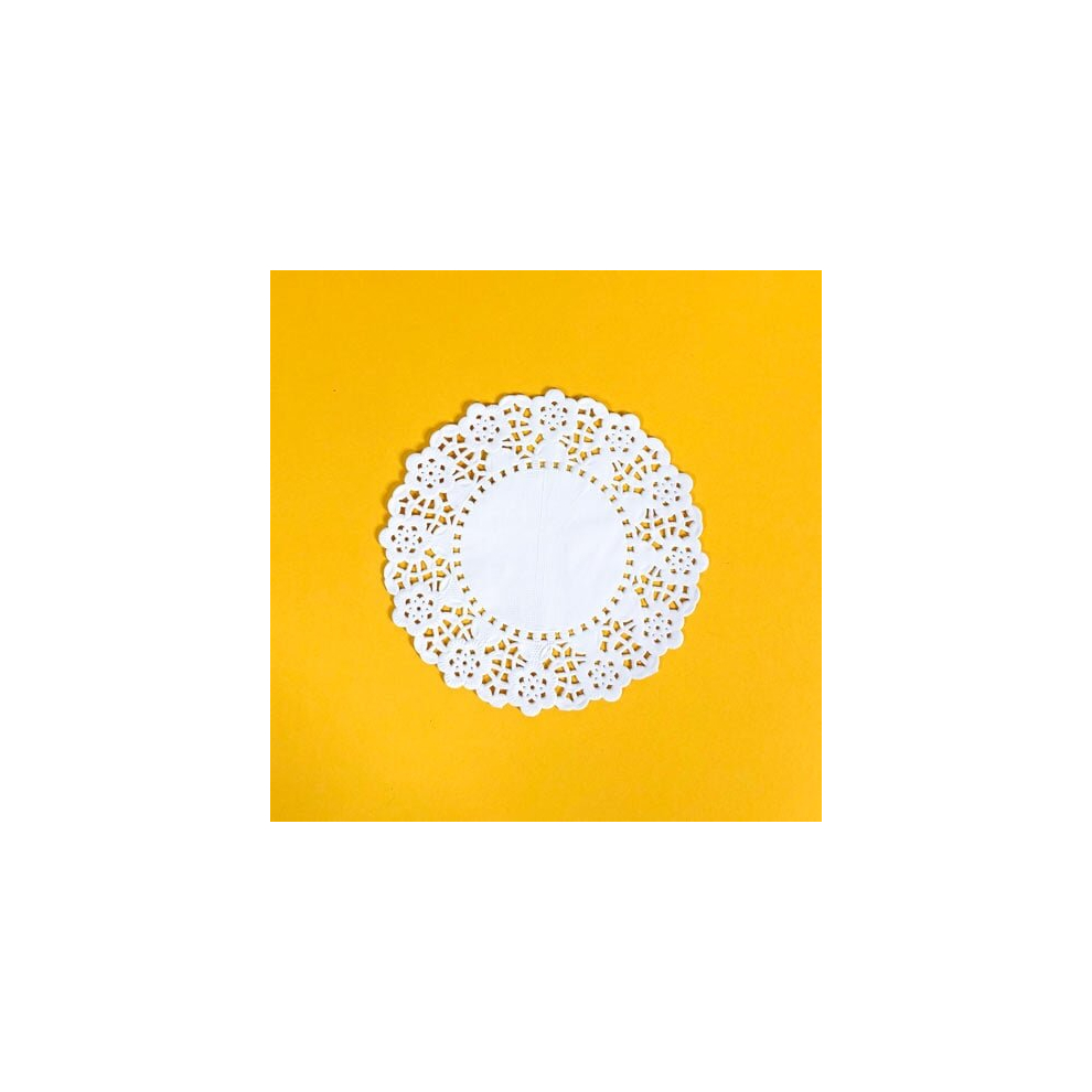 Dispo Round Paper Doilies 14Cm / 5.5 In - Pack Of 250 White